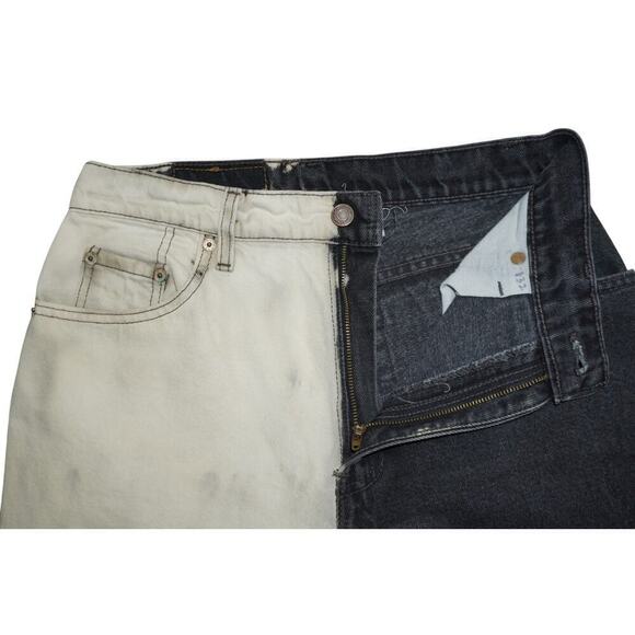 Vintage Levi’s 550 Made in USA Two-Tone|Relaxed Fit Tapered Leg | Y2K 90s 10 - Picture 3 of 7